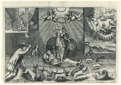 Englannin sarjakuva 1673 tekijältä Anonymous