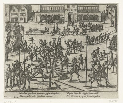 Torneig a la Grand Place de Brussel·les, 1569 acabat tekijältä Anonymous