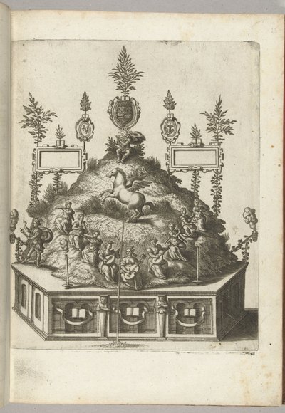 Kohtaus Apollon kanssa Parnassuksella, 1594 tekijältä Anonymous