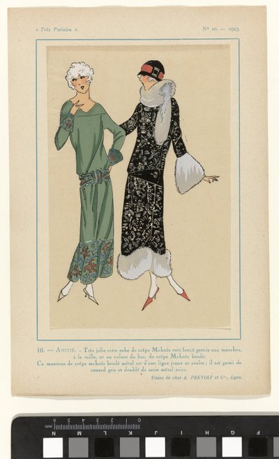 Molt parisenc, 1923, No 10: 10. - AMISTAD. - Aquest vestit és molt bonic... finlandès tekijältä Anonymous