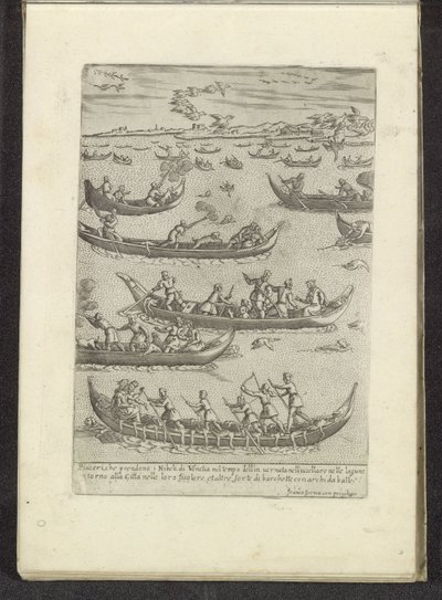 Venetiaanse adellijken jagen op gevogelte Scenes uit het Venetiaanse leven (sarjan nimi) Habiti d
