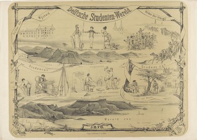 Delft-opiskelijan maailma, 1876 Delft Student World (otsikko esineessä) tekijältä Anonymous