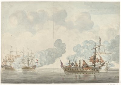 Cadizin meritaistelu 1781 tekijältä Anonymous