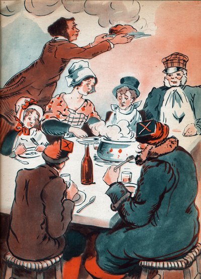 Anonyymi kuvitus "Les deux Nigauds"-teokseen, jonka on kirjoittanut Segurin kreivitär, 20. vuosisata (painettu). tekijältä Anonymous Anonymous