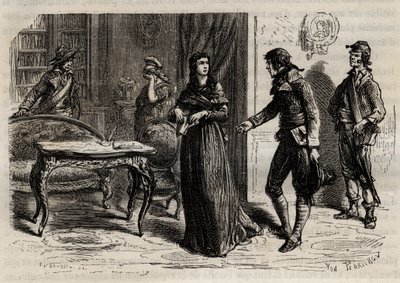 Madame Roland pidätettiin 1. kesäkuuta 1793 Pariisissa - Madame Roland (Manon Roland, s. Jeanne Marie Philippon) pidätettiin. tekijältä Anonymous Anonymous
