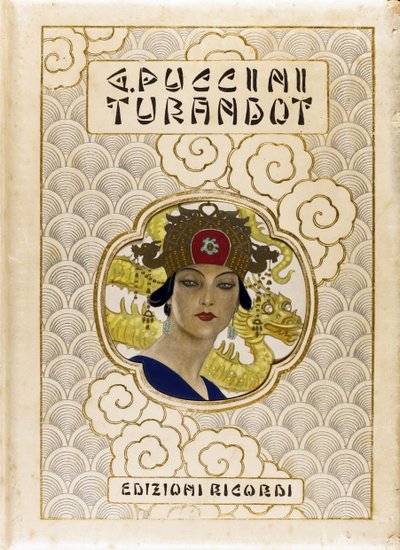 Giacomo Puccinin, Anonymous, Turandotin kirjan kansi tekijältä Anonymous Anonymous