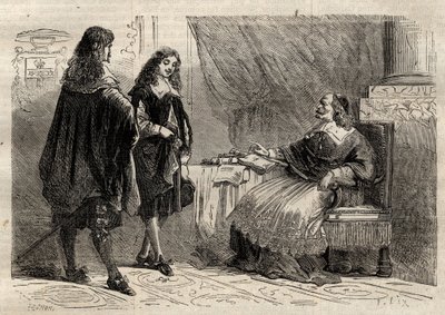 Kardinaali Mazarin ja Jean-Baptiste Colbert, Ranskan valtiomiehiä tekijältä Anonymous Anonymous