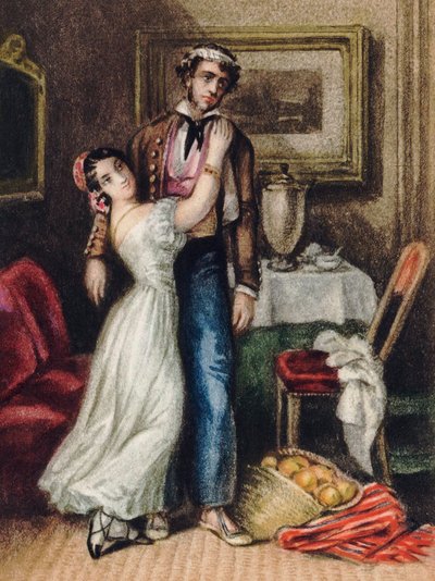 Carmen, kirjoittanut Merimee, Prosper (1803-1870). Värilitografia tekijältä Anonymous Anonymous