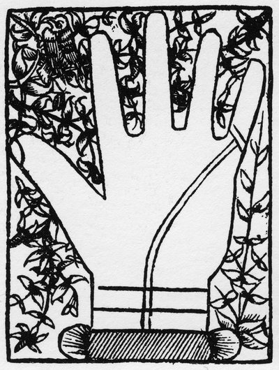 Chiromancia - Double Mercurienne Line - Kaiverrus 1545 Andre Corvon kirjassa "The Art of Chyromance" (Art of Chiromance) - Yksityinen kokoelma tekijältä Anonymous Anonymous