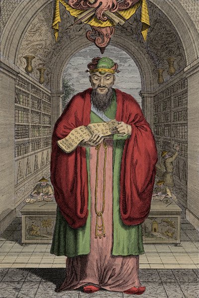 Konfutse (551-479) eKr. kaiverrus - Konfutse (tai Kong Fu Zi tai KongZi) (551-479 eKr.). tekijältä Anonymous Anonymous