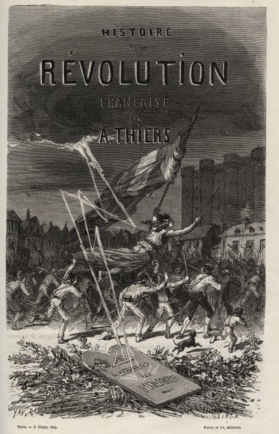 Adolphe Thiersin "History of the French Revolution" -elokuva vuodelta 1866. Yksityinen kokoelma. tekijältä Anonymous Anonymous