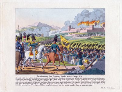 Guerre russo-turque de 1828-1829 - Brailovin linnoituksen hyökkäys 15. kesäkuuta tekijältä Anonymous Anonymous