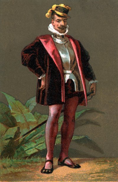HERNANDO (Hernan) CORTES (Cortez) (1485-1547) Meksikon espanjalainen valloittaja. Kromolitografia Yksityinen kokoelma tekijältä Anonymous Anonymous