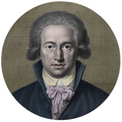 Johann Wolfgang von Goethe (1749-1832). saksalainen kirjailija. Kaiverrus 19th C. - Johan Wolfgang Goethen (1749 - 1832), saksalaisen kirjailijan muotokuva tekijältä Anonymous Anonymous