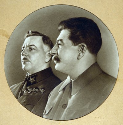 Josef Stalin ja Kliment Vorošilov (Vorotšilov tekijältä Anonymous Anonymous