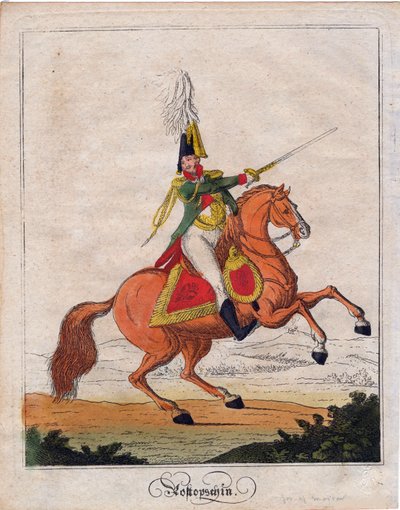Le comte Fiodor Vassiljevitch Rostoptchine tai Fedor Rostoptchine - Kreivi Fjodor Vasilyevich Rostopchin (1763-1826) - Nimetön - 1812 - Etsaus, akvarelli - 21,6x17 - Yksityiskokoelma tekijältä Anonymous Anonymous