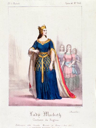 Macbeth-kuningatarhahmo Giuseppe Verdin Macbeth-oopperassa tekijältä Anonymous Anonymous