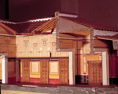 Miniatyyri Traagisen runoilijan talosta Pompeissa. tekijältä Anonymous Anonymous