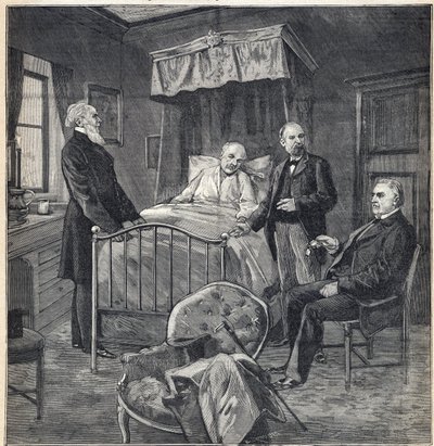 Panaman skandaali (Panaman tapaus): Cornelius Herzin (1845-1898) kamari ranskalais-amerikkalainen lääkäri ja liikemies Bournemouthissa: kliinisen lääkärin ja neurologin tohtori Jean Martin Charcotin (1825-1893) ja Paul Brouardelin (1837-) vierailu 1906) -  tekijältä Anonymous Anonymous