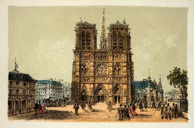 Pariisi 1874: Notre Dame, yksityinen kokoelma tekijältä Anonymous Anonymous