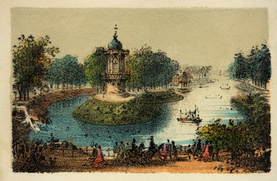 Pariisi 1874: Bois de Boulogne, yksityinen kokoelma tekijältä Anonymous Anonymous
