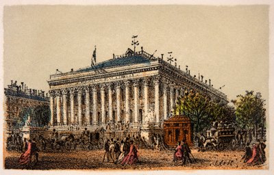 Pariisi vuonna 1874: La Bourse, yksityinen kokoelma tekijältä Anonymous Anonymous