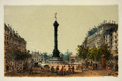 Pariisi vuonna 1874: Heinäkuun sarake, yksityinen kokoelma tekijältä Anonymous Anonymous