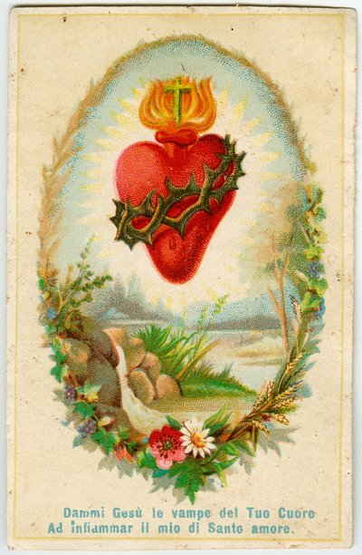 Hurskas kuva: Sacred Heart (kromolitografia) tekijältä Anonymous Anonymous