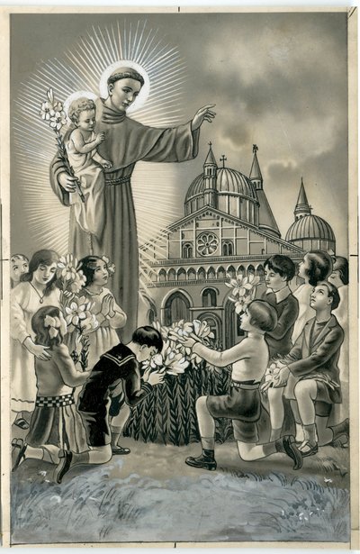 Hurskas kuva: Saint Anthony of Lisbon (print) tekijältä Anonymous Anonymous