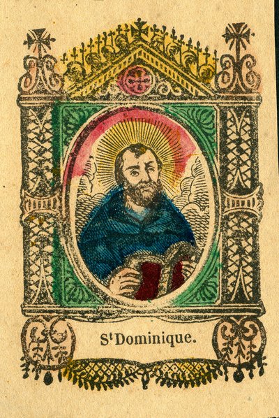 Hurskas kuva: Saint Dominic, Dominikaanisen ritarikunnan perustaja (Epinal print) tekijältä Anonymous Anonymous