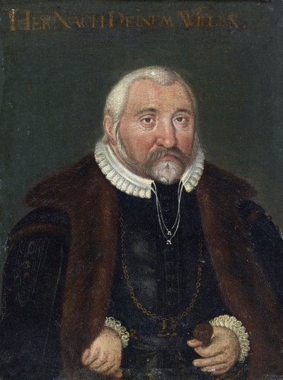 ""Pfalzin Frederic III:n muotokuva sanoi Frederic III: Reinin hurskas vaaliruhtinas (1515-1576)"" Nimetön maalaus 1500-luvun yksityiskokoelmasta tekijältä Anonymous Anonymous