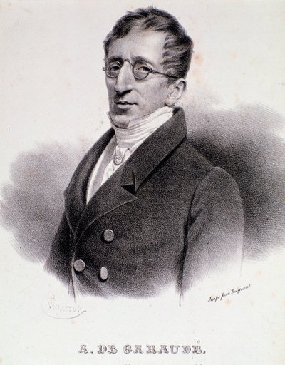 Ranskalaisen säveltäjän Alexis de Garauden (1779-1852) muotokuva. 1800-luvulla. tekijältä Anonymous Anonymous