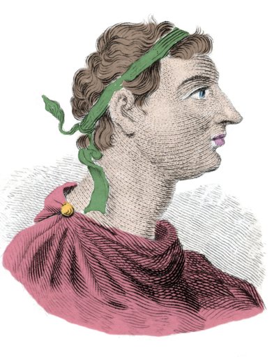 Antiokhos I Soterin (Vapahtajan) muotokuva Seleukide-dynastian toisesta hallitsijasta. Se palautui -280:sta -261:een. Kaiverrus 1800-luvulta. Milanolainen tekijältä Anonymous Anonymous