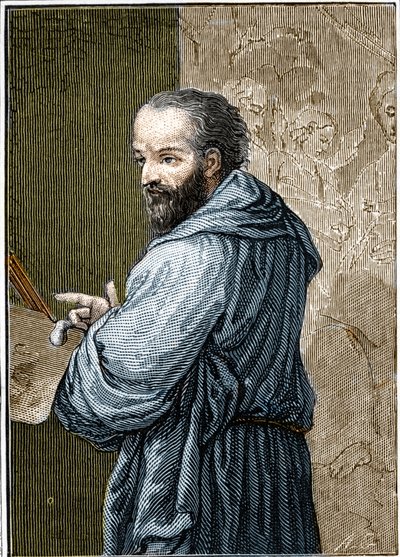 Antonio Allegrin muotokuva dit Il Correggio (The Correge tekijältä Anonymous Anonymous