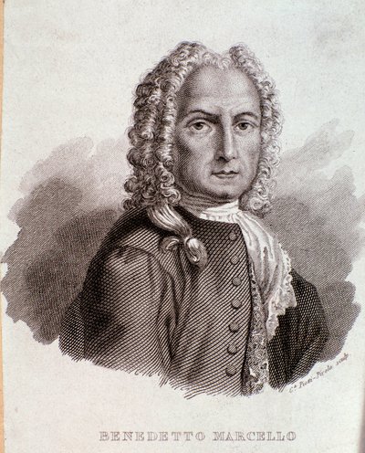 Benedetto Marcellon muotokuva (kaiverrus) tekijältä Anonymous Anonymous