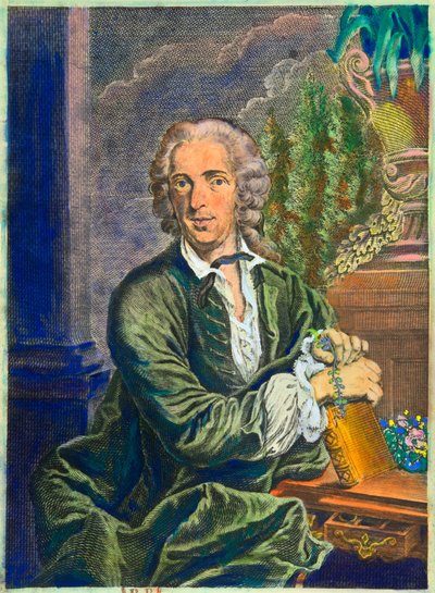 Carl Von Linnen (1707-1778) muotokuva ruotsalainen luonnontieteilijä - Privee Collection tekijältä Anonymous Anonymous