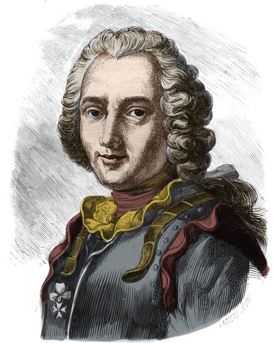 Clauden muotokuva, ranskalaisen merimiehen Forbinin (1656 - 1733) ritari ja sitten kreivi. Kaiverrus 1800-luvulta. Yksityinen kokoelma. tekijältä Anonymous Anonymous