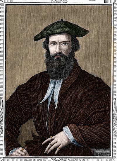 Girolamon muotokuva Francesco Maria Mazzola sanoi Parmigianino tai Parmesan (1503-1540), italialainen taidemaalari. armengaudin kaiverrus vuodelta 1859 Euroopan gallerioissa - Italiassa. Yksityinen kokoelma. tekijältä Anonymous Anonymous