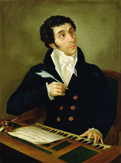 Portrait of Giuseppe Pilotti (1784-1838) (oil on canvas) tekijältä Anonymous Anonymous