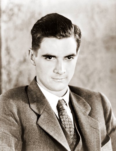 Muotokuva Howard Robard Hughesista vuonna 1934. Amerikkalainen elokuvatuottaja ja teollisuus. 1905-1976. tekijältä Anonymous Anonymous