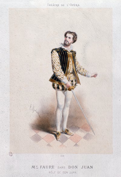 Jean Baptiste Fauren muotokuva Don Giovannina (1866) tekijältä Anonymous Anonymous