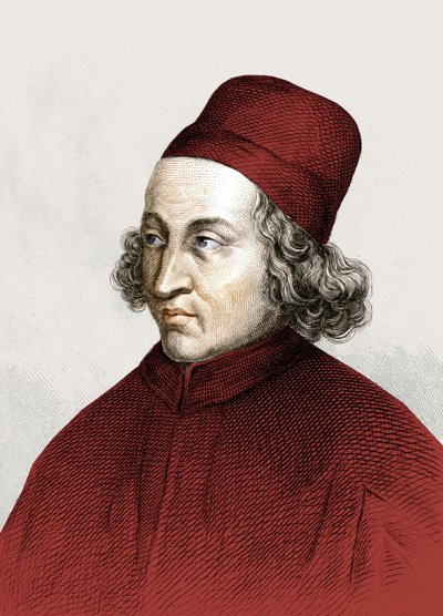 Muotokuva Marsilio Ficinosta, dit en francais Marsile Ficin (1433 - 1499), kaiverrus 1700-luvulta. tekijältä Anonymous Anonymous