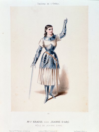 Neiti Kraussin muotokuva Honeggerin oopperassa Joan of Arc Bucherissa tekijältä Anonymous Anonymous