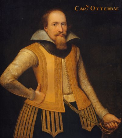 Otto Brahen muotokuva, noin 1605-1610 (öljy kankaalle). tekijältä Anonymous Anonymous