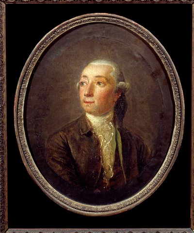 Ranskalaisen kirjailijan Restif de La Bretonnen (1734-1806) muotokuva. Anonyymi maalaus. Yksityinen kokoelma. tekijältä Anonymous Anonymous