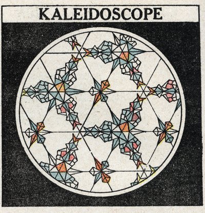 Valon heijastus: kaleidoskooppi. Anonyymi kuvitus vuodelta 1925. Yksityiskokoelma. tekijältä Anonymous Anonymous