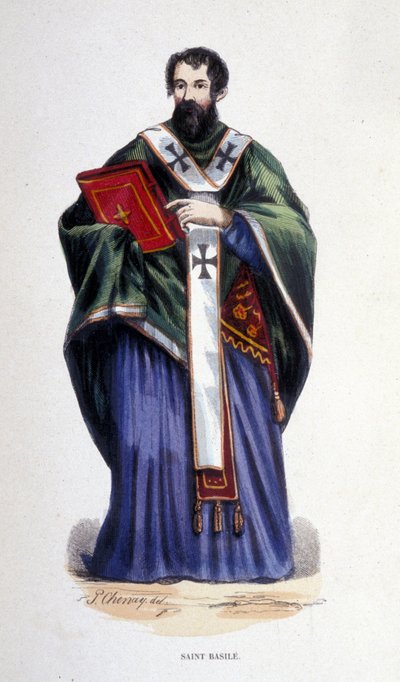 Pyhä Basil. Kaiverrus noin 1830. Milano tekijältä Anonymous Anonymous