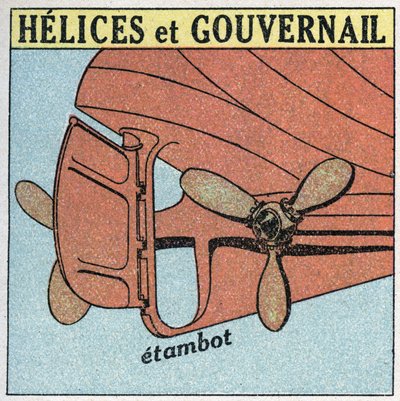 Laivat ja laivat: heliksit ja peräsimet. Anonyymi kuva vuodelta 1925. Yksityinen kokoelma. tekijältä Anonymous Anonymous
