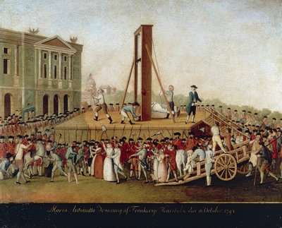 Marie Antoinetten teloitus 16. lokakuuta tekijältä Anonymous Anonymous