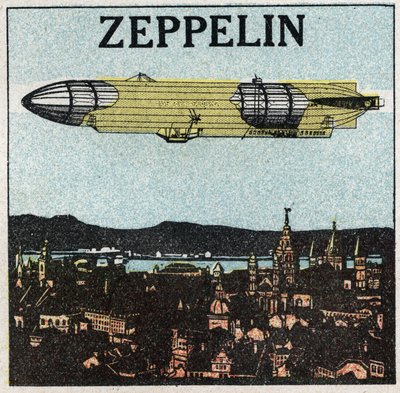 Ilmapallot: zeppelin. Anonyymi kuva vuodelta 1925. tekijältä Anonymous Anonymous
